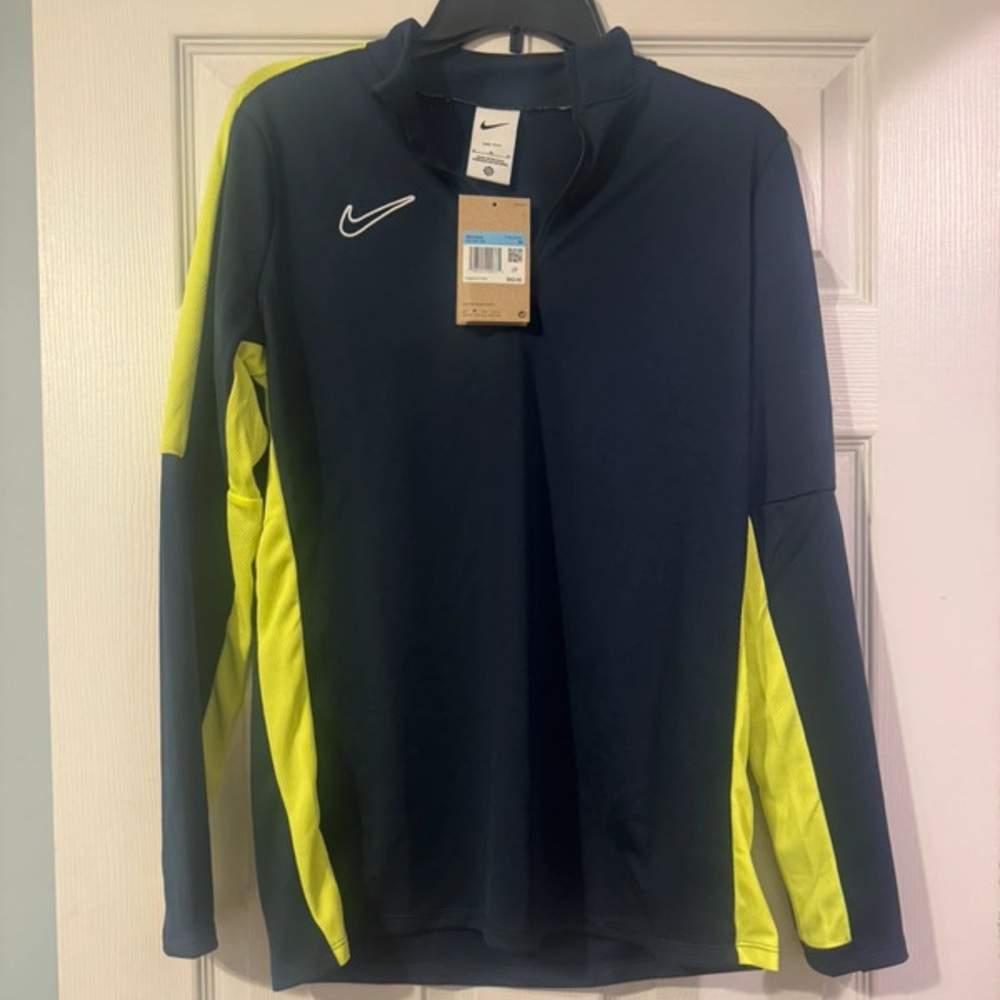 Nike Navy Athletic Long pullover with White Swoosh